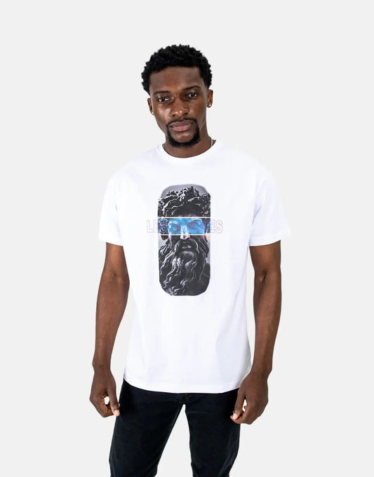 Les Hommes Statue White T-Shirt