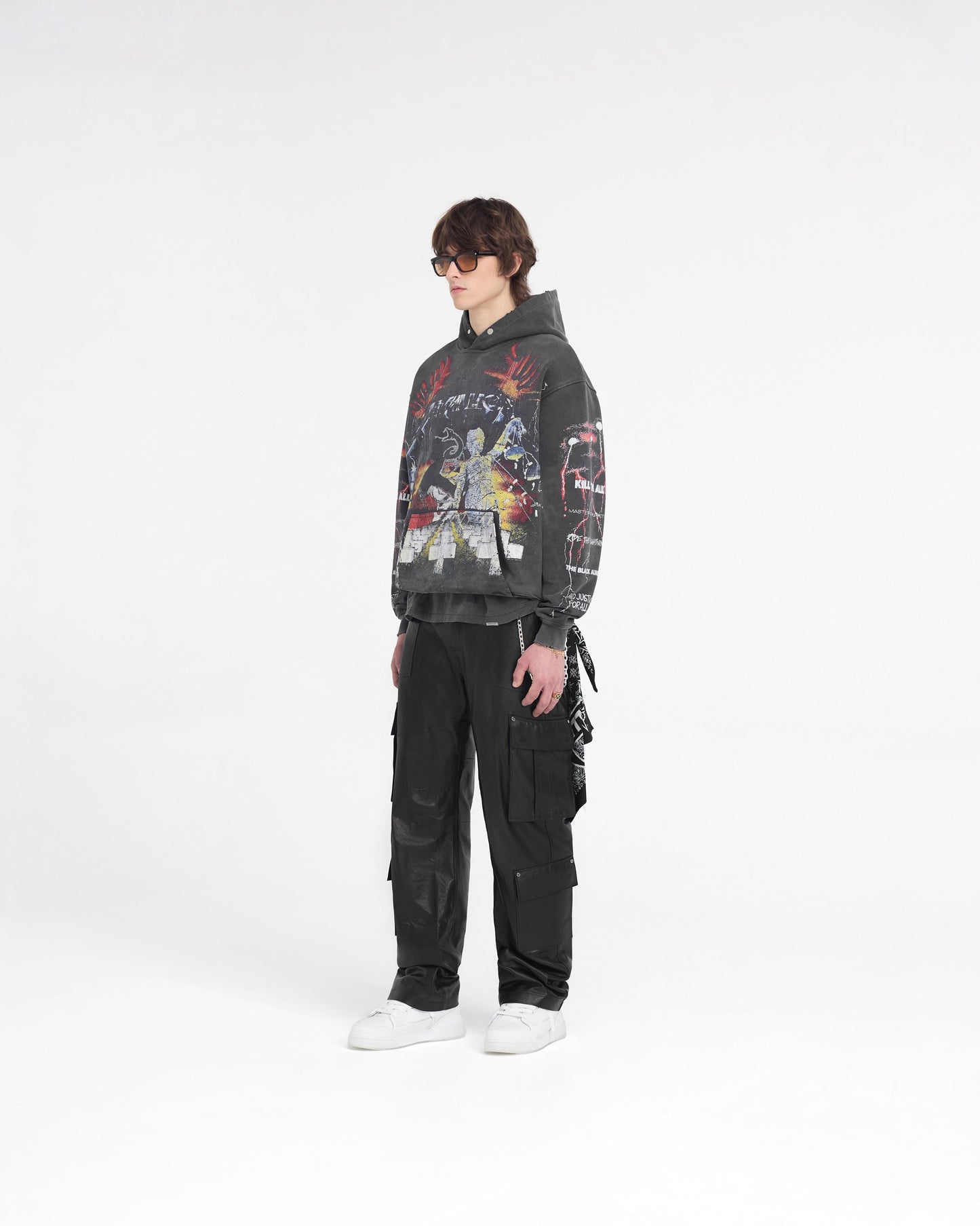 Represent X Metallica Master Of Puppets Hoodie - Vintage Grey