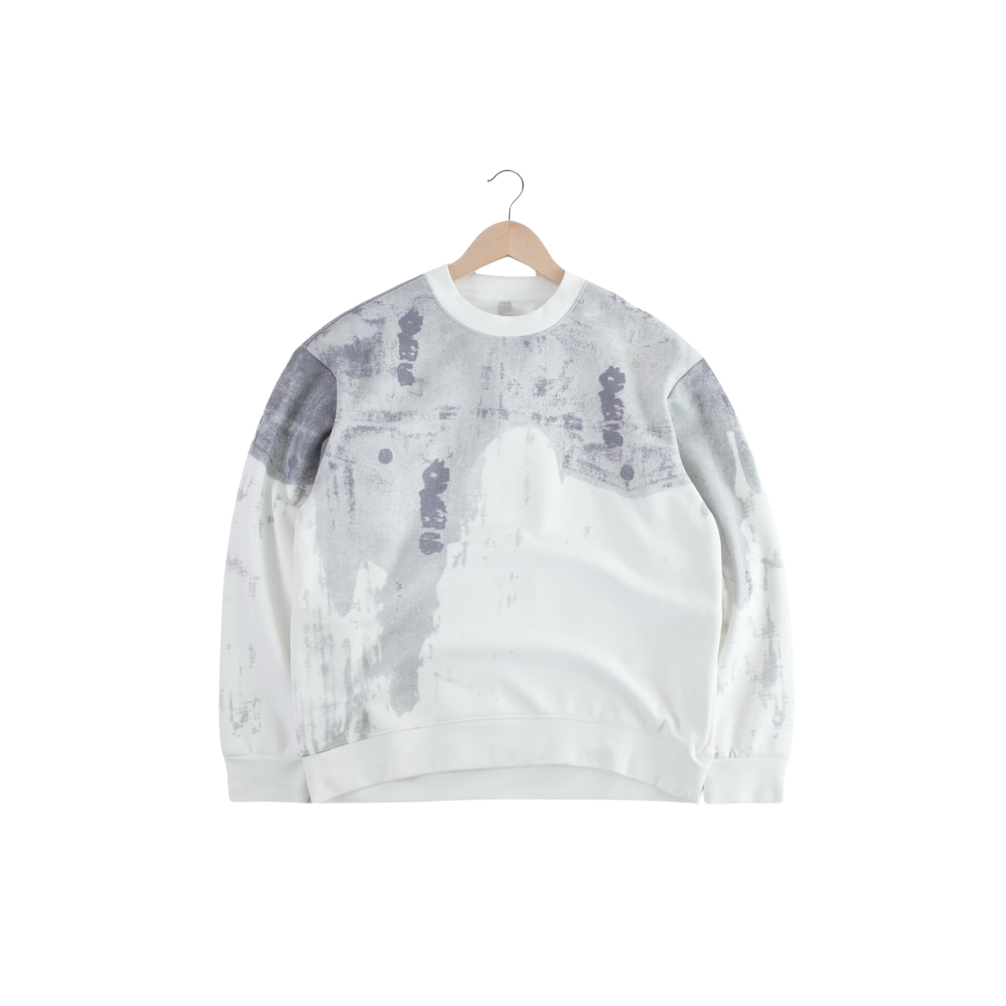 Men Faded Concrete Sweater