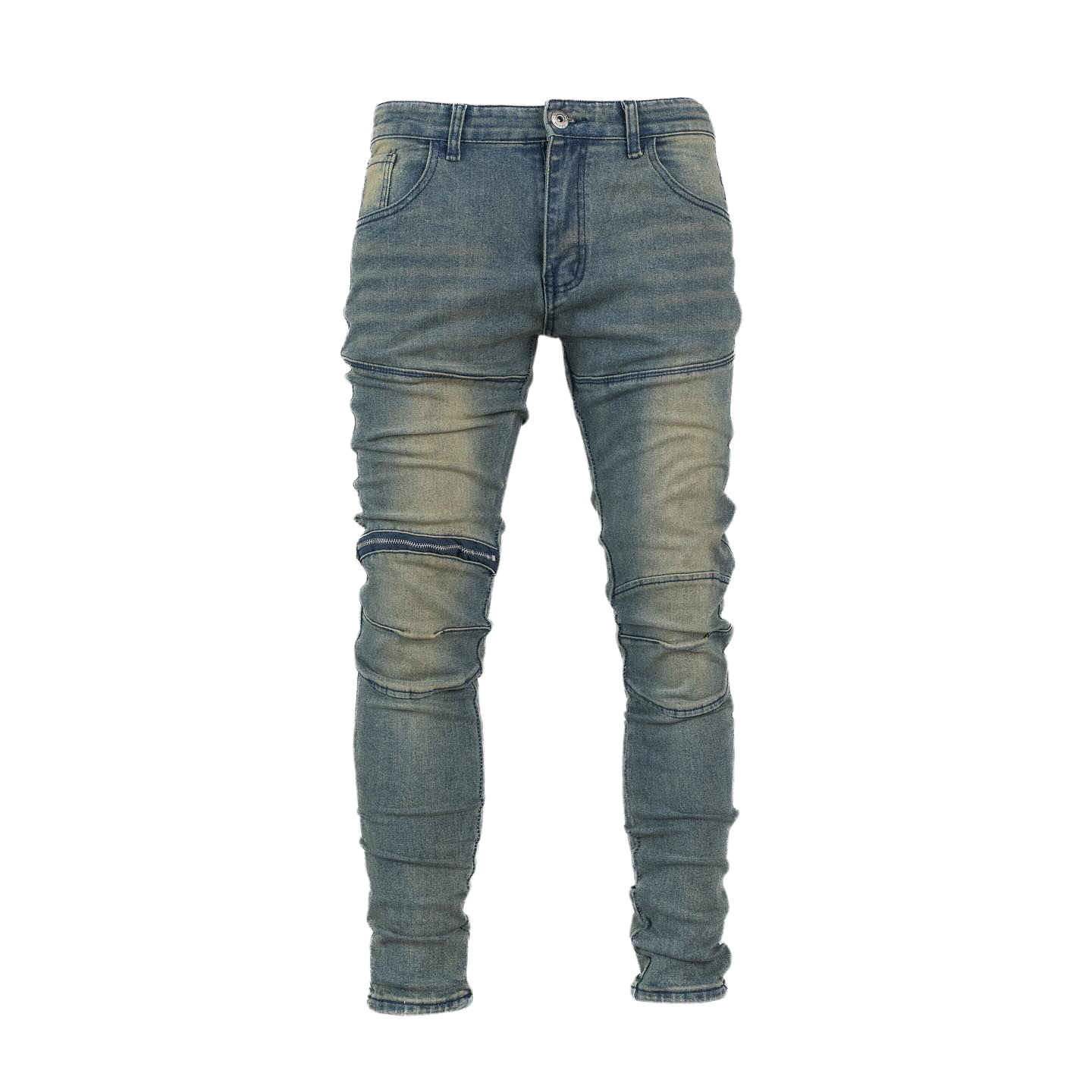 Men's Iron Fade Moto Denim Jeans