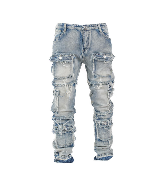 Men's Multi- Pocket Denim Jeans