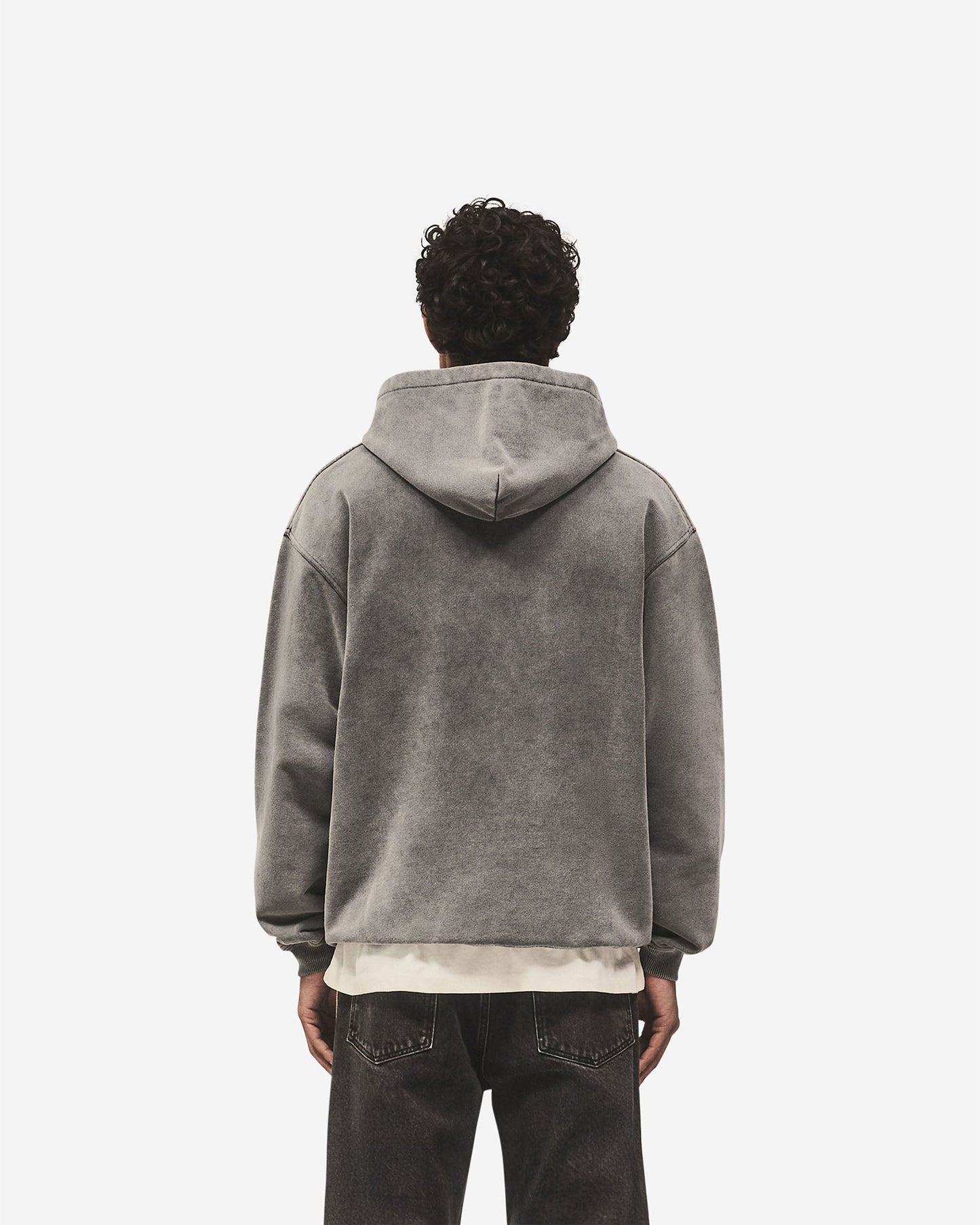 Script Logo Hoodie - Vintage Grey