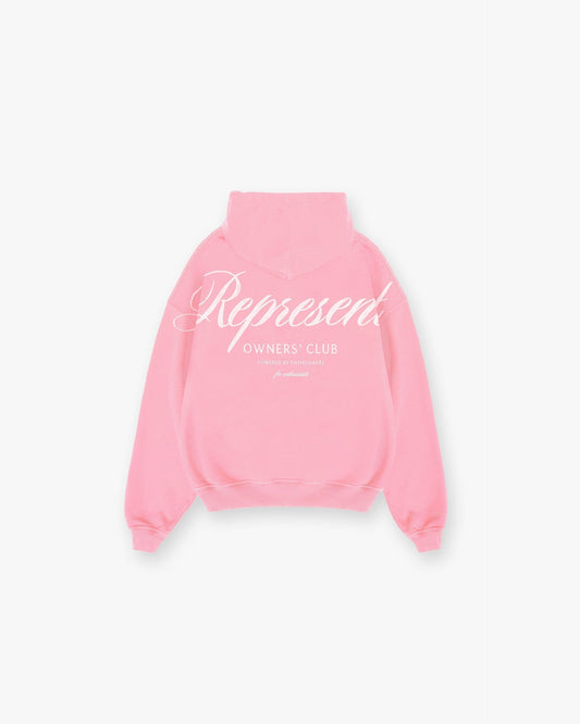 Represent Owners Club Script Hoodie - Pink