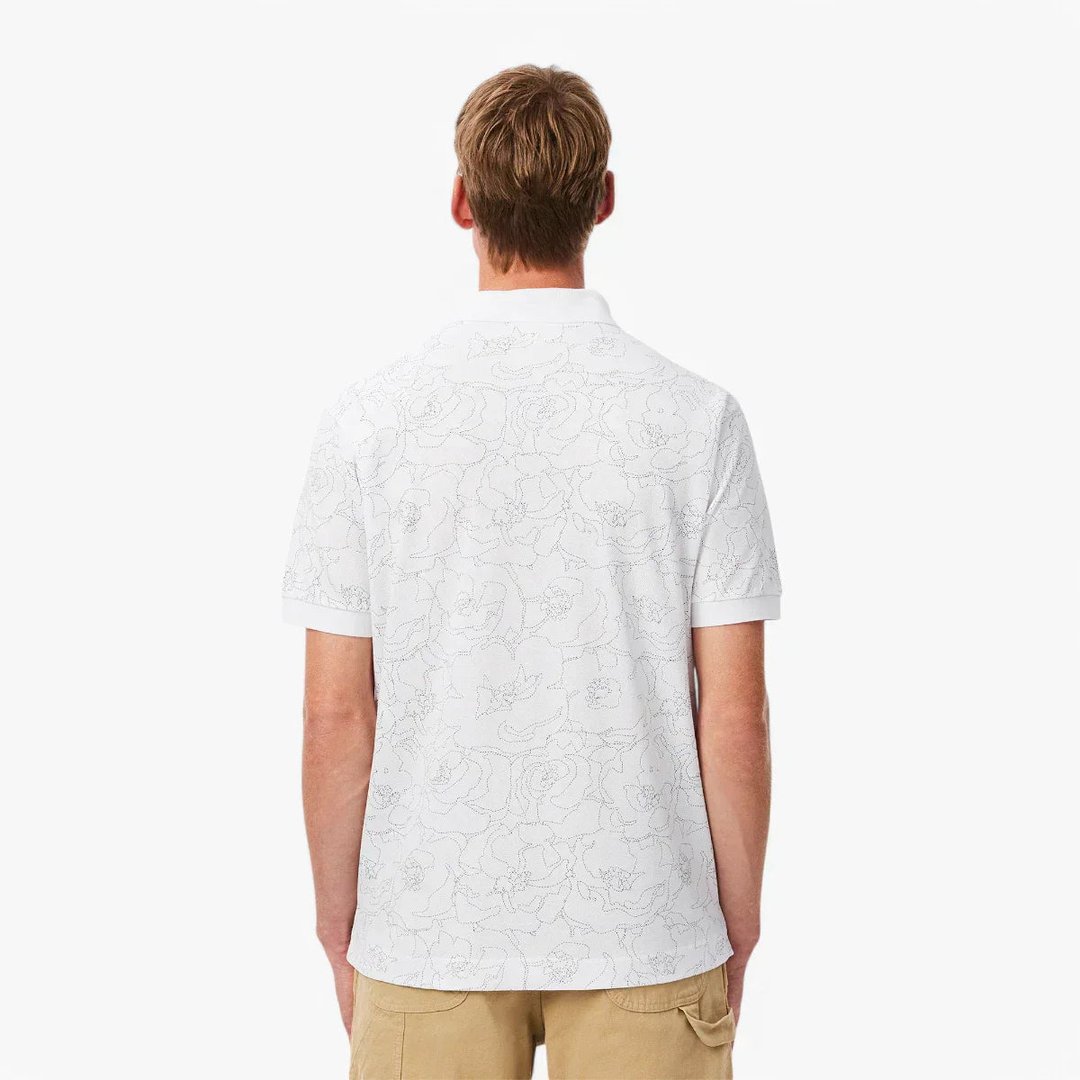 Classic Fit Flower Print L.12.12 Polo Shirt