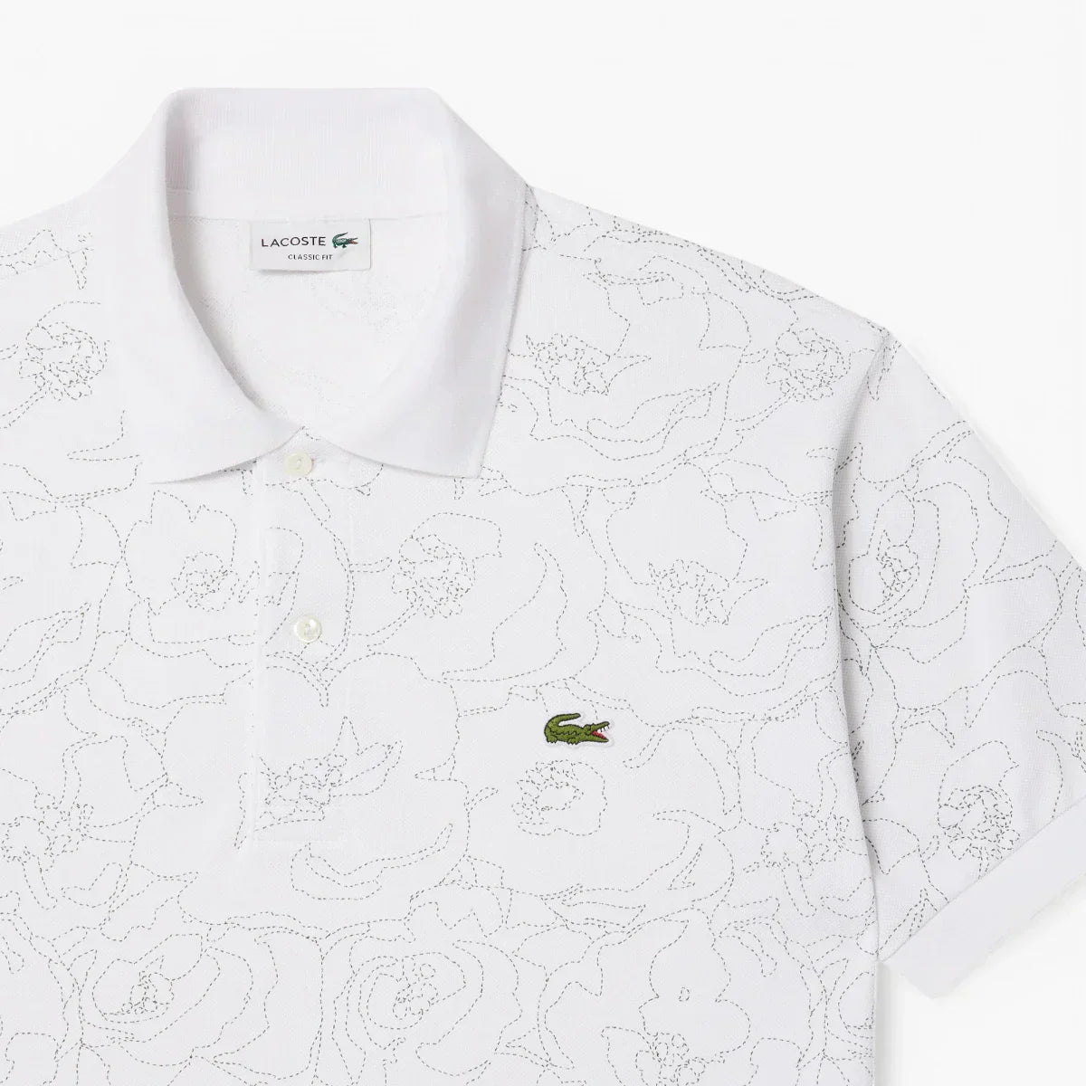 Classic Fit Flower Print L.12.12 Polo Shirt