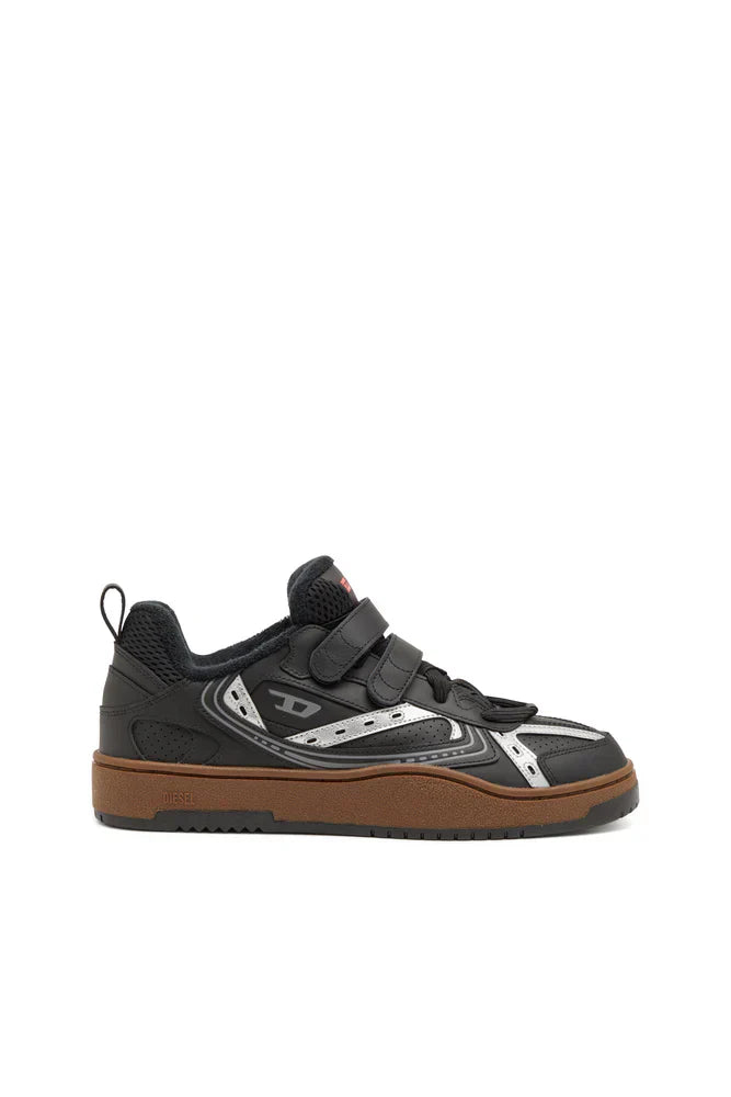 S-Ukiyo-Leather sneaker with straps