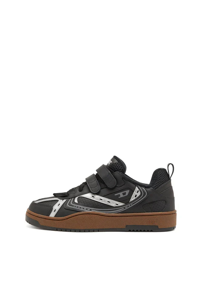 S-Ukiyo-Leather sneaker with straps