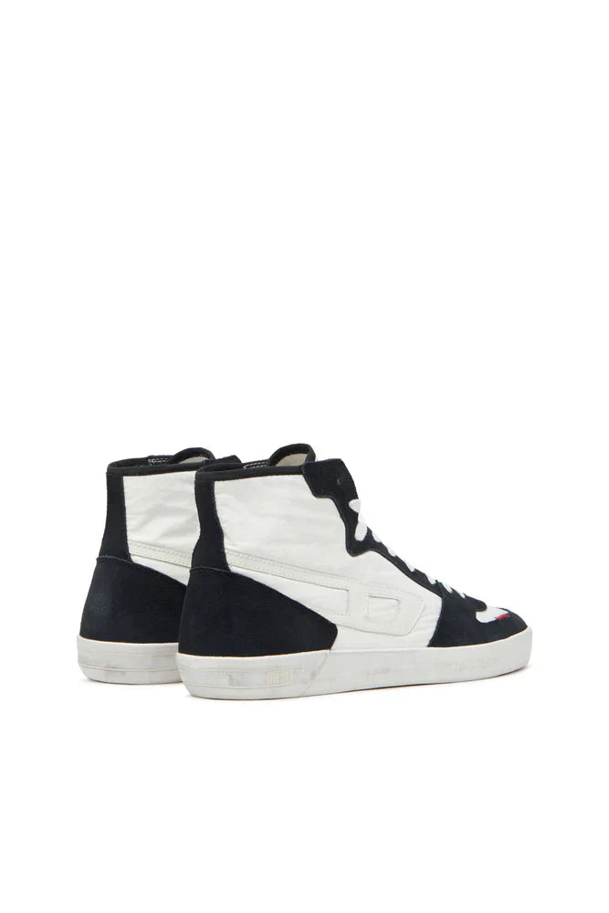 S-Leroji D-Padded-ripstop and suede high-top sneakers