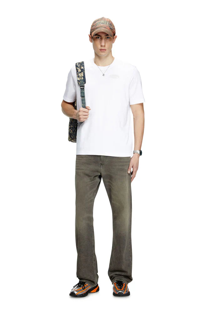 Diesel Mercerized cotton T-shirt with tonal logo