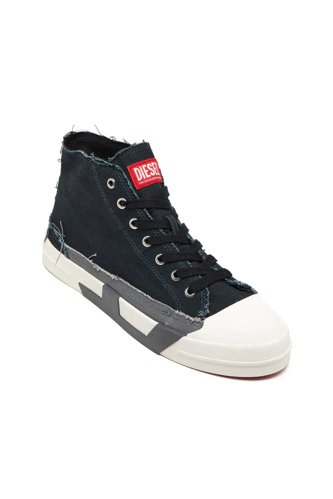 S-D-Verse-High-top sneakers in frayed canvas