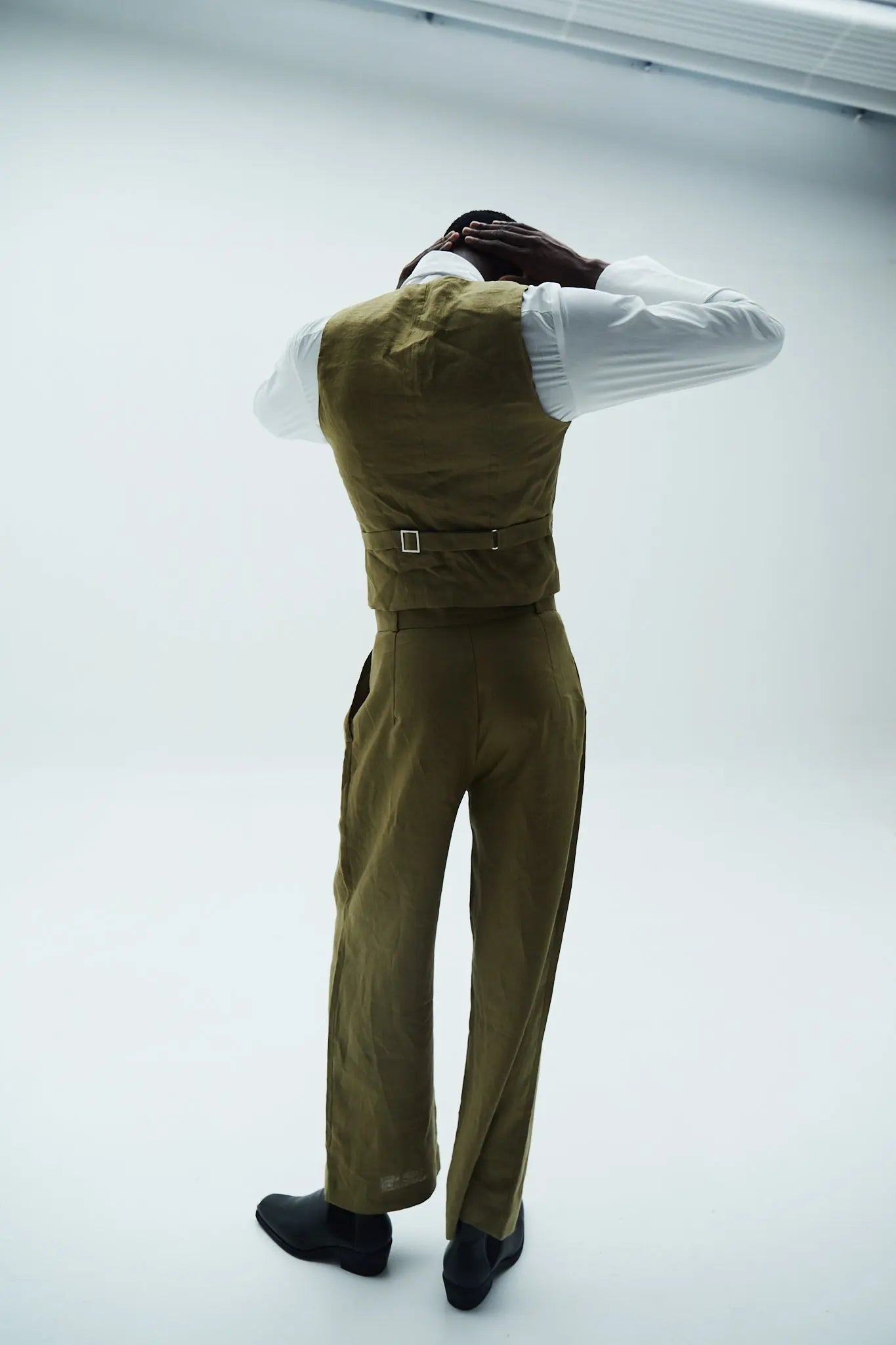 Pant & Waistcoat Olive Set