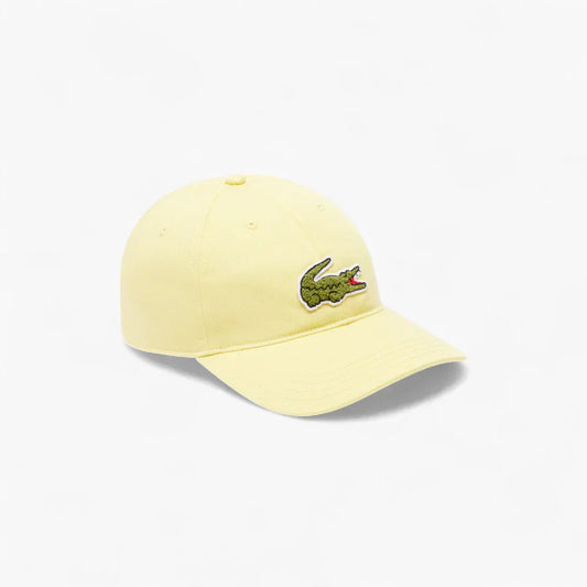 Crocodile Badge Cotton Twill Cap