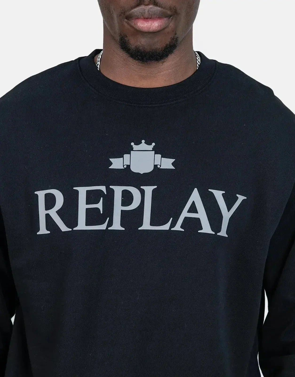 Replay Classic Logo Sweatshirt Black