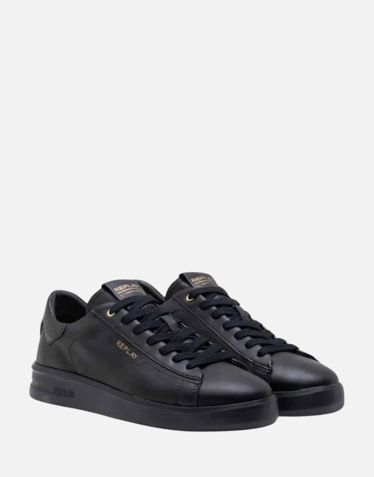 Replay University M Snake Black Sneakers
