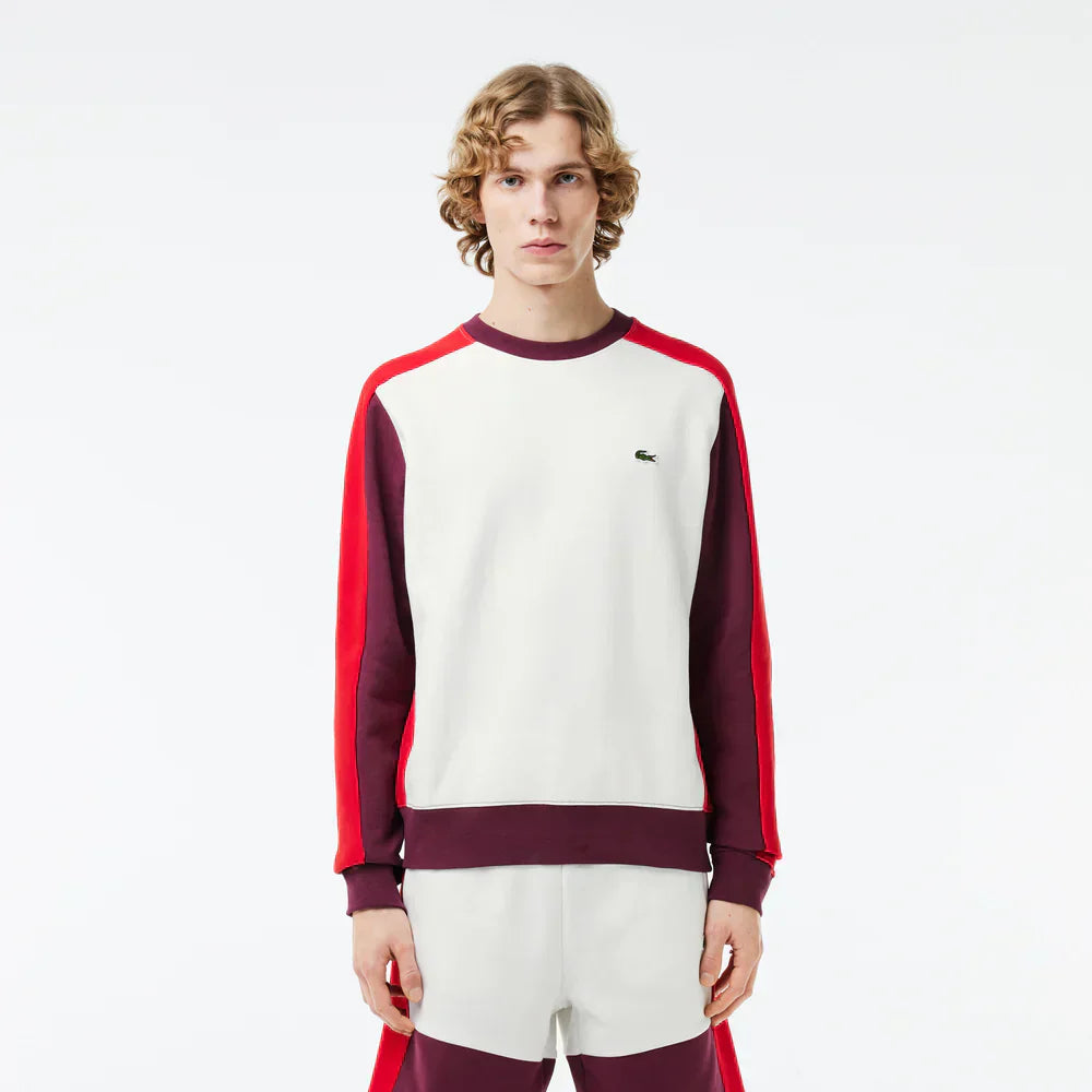 Lacoste Brushed Fleece Colourblock Jogger Sweatshirt