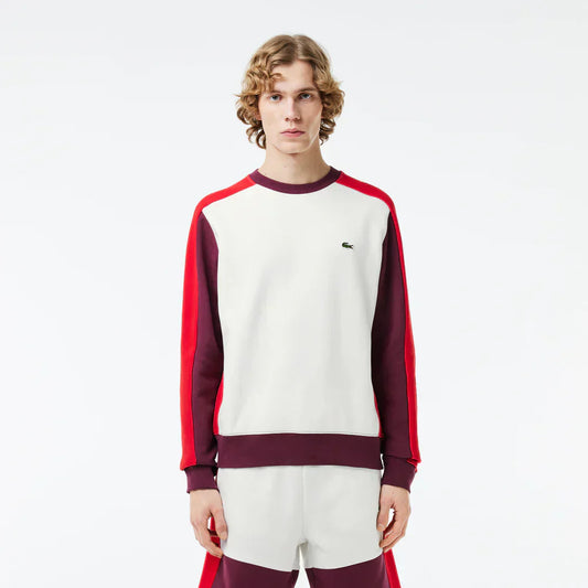 Lacoste Brushed Fleece Colourblock Jogger Sweatshirt