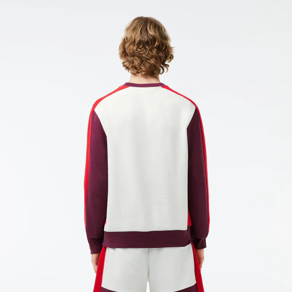 Lacoste Brushed Fleece Colourblock Jogger Sweatshirt