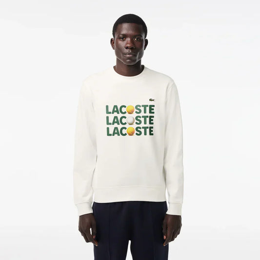 Lacoste Ball Print Fleece Sweatshirt