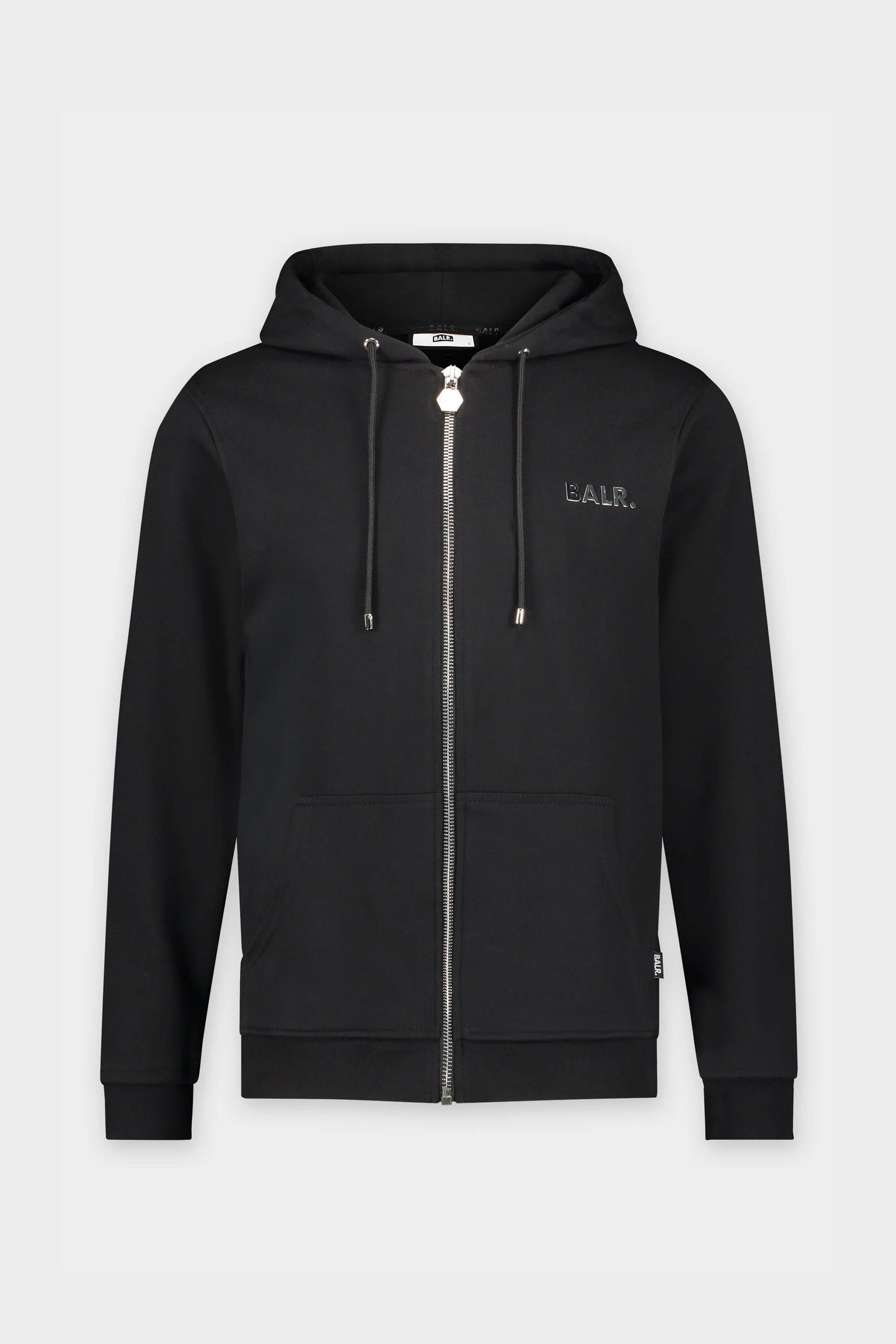 BALR Q-Series Straight Zipped Hoodie Men Black