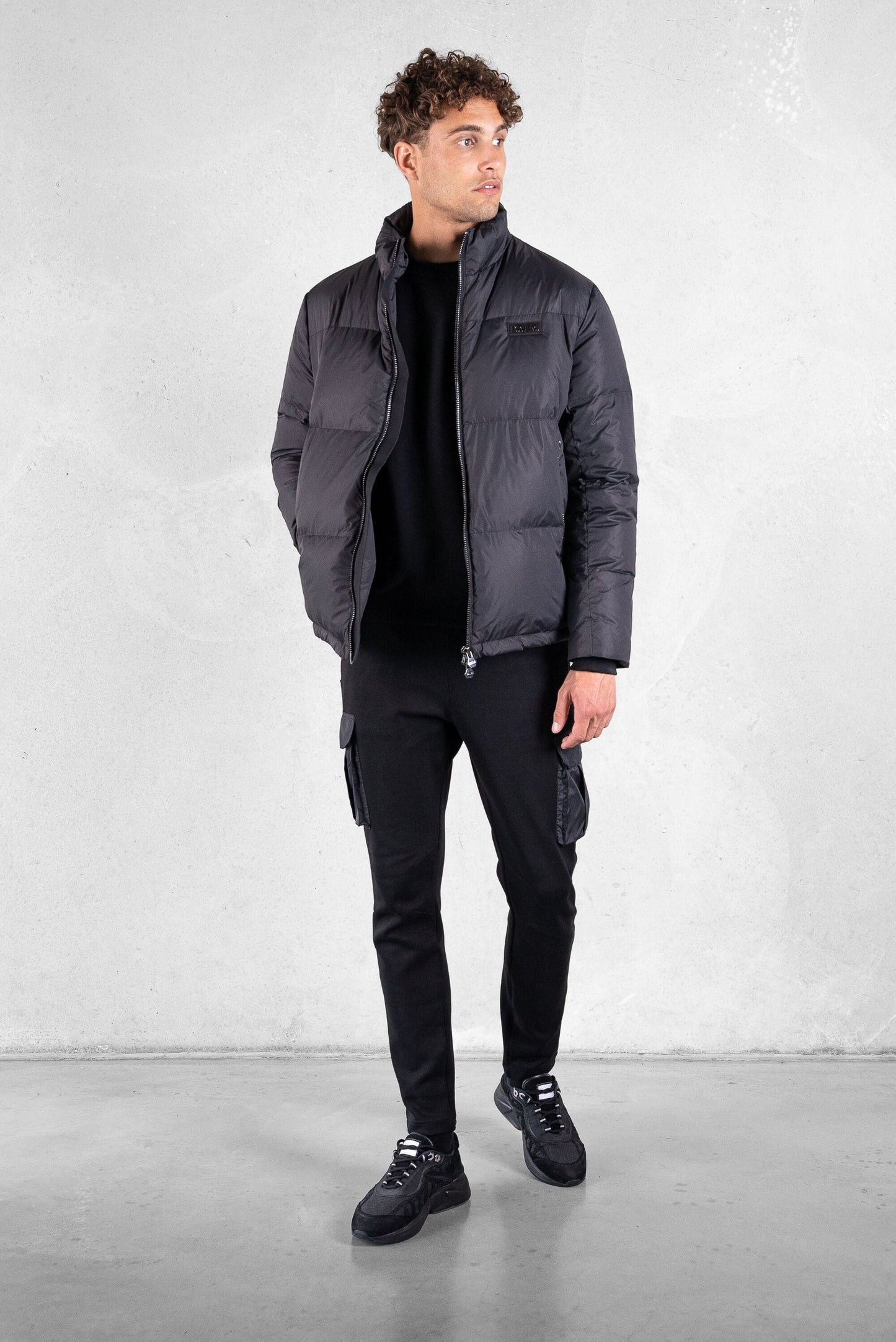 BALR Miles Straight Puffer Jacket Jet Black