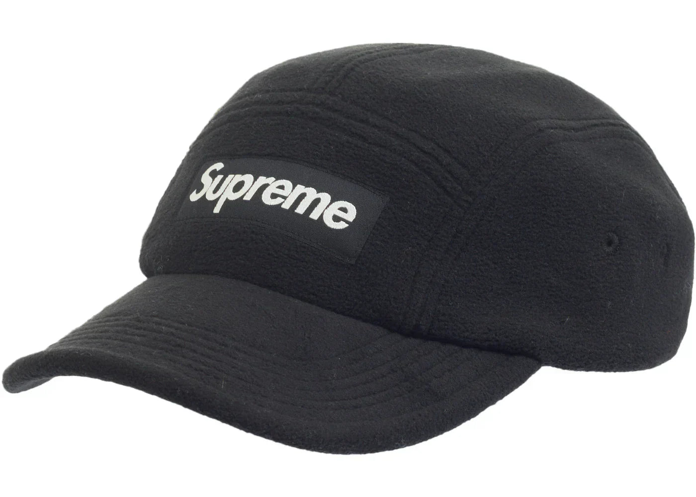SUPREME X POLARTEC FLEECE FITTED CAMP CAP BLACK