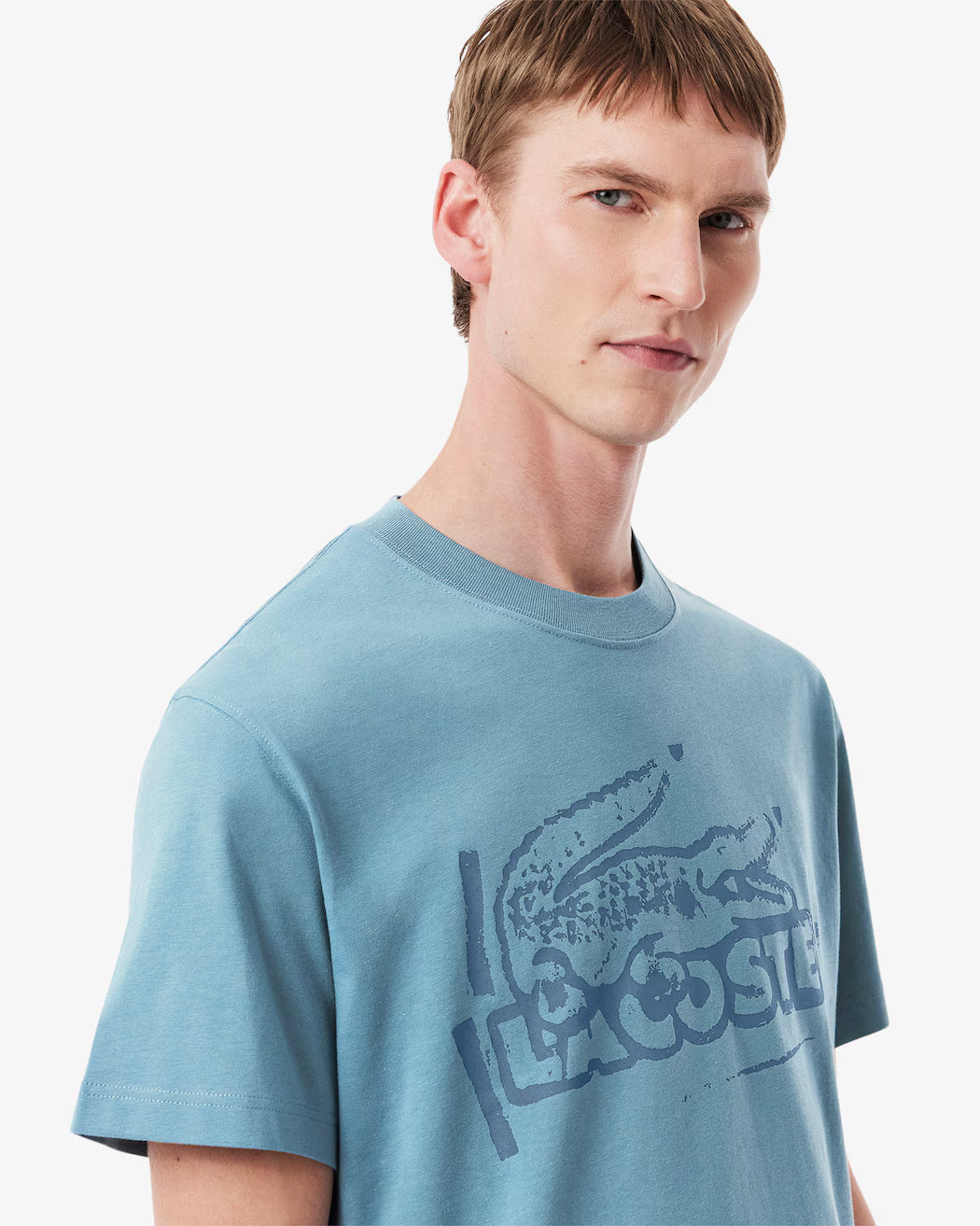 Lacoste Printed Cotton Jersey T-shirt