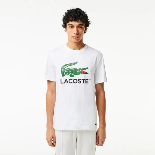 Lacoste Cotton Jersey Signature Print T-shirt