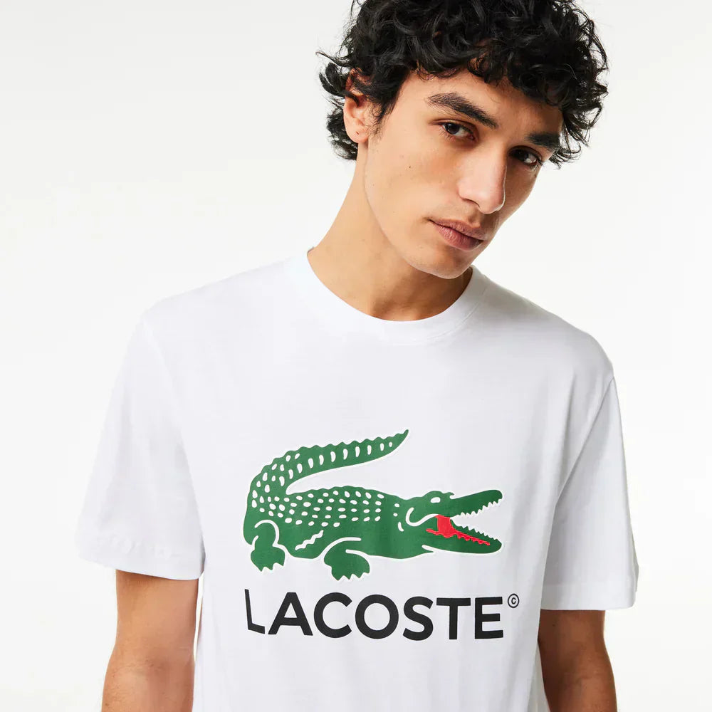 Lacoste Cotton Jersey Signature Print T-shirt