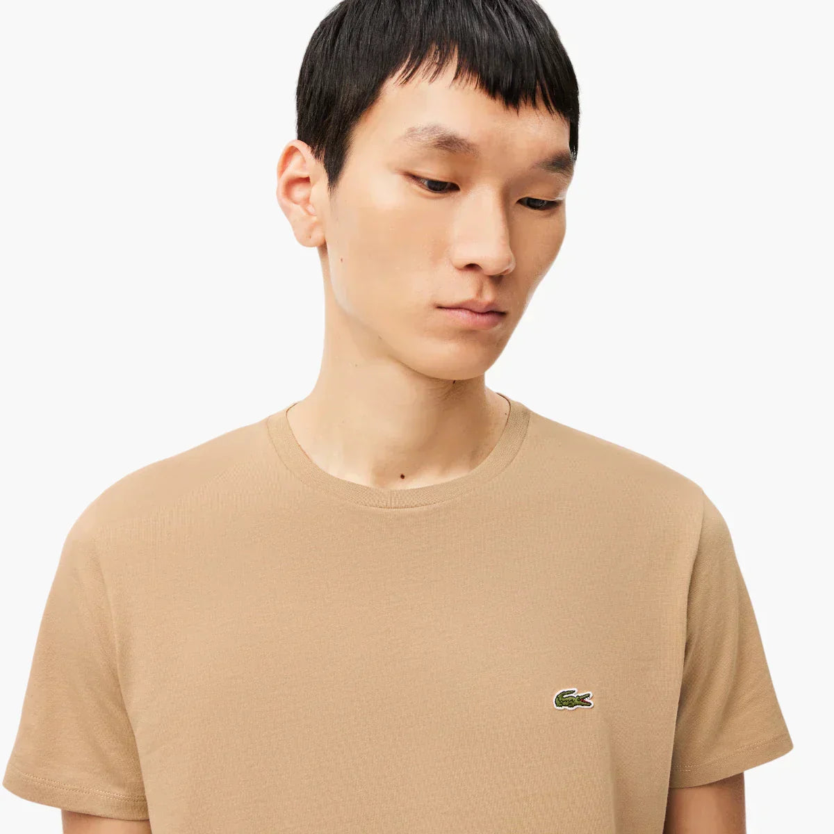 Essential Cotton Pima Tee With Crew Neck