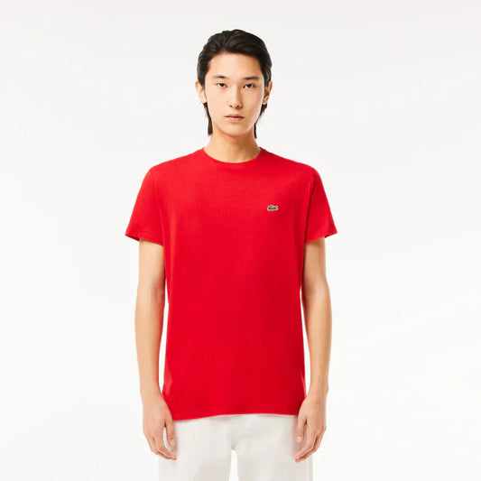 Lacoste Monochrome Cotton Pima Jersey Crew Neck T-shirt