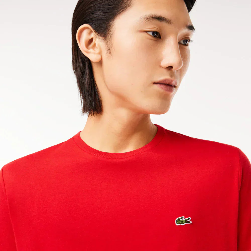 Lacoste Monochrome Cotton Pima Jersey Crew Neck T-shirt