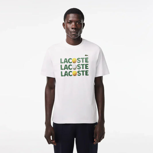 Lacoste Heavy Cotton Ball Print T-shirt