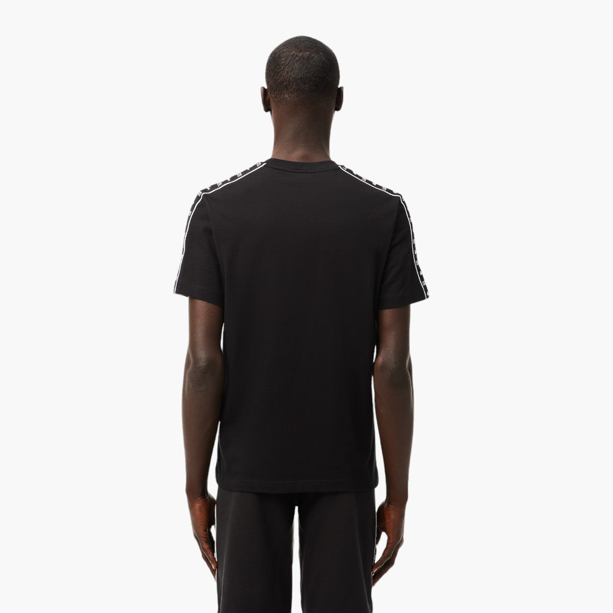 Cotton Jersey Logo Stripe T-Shirt