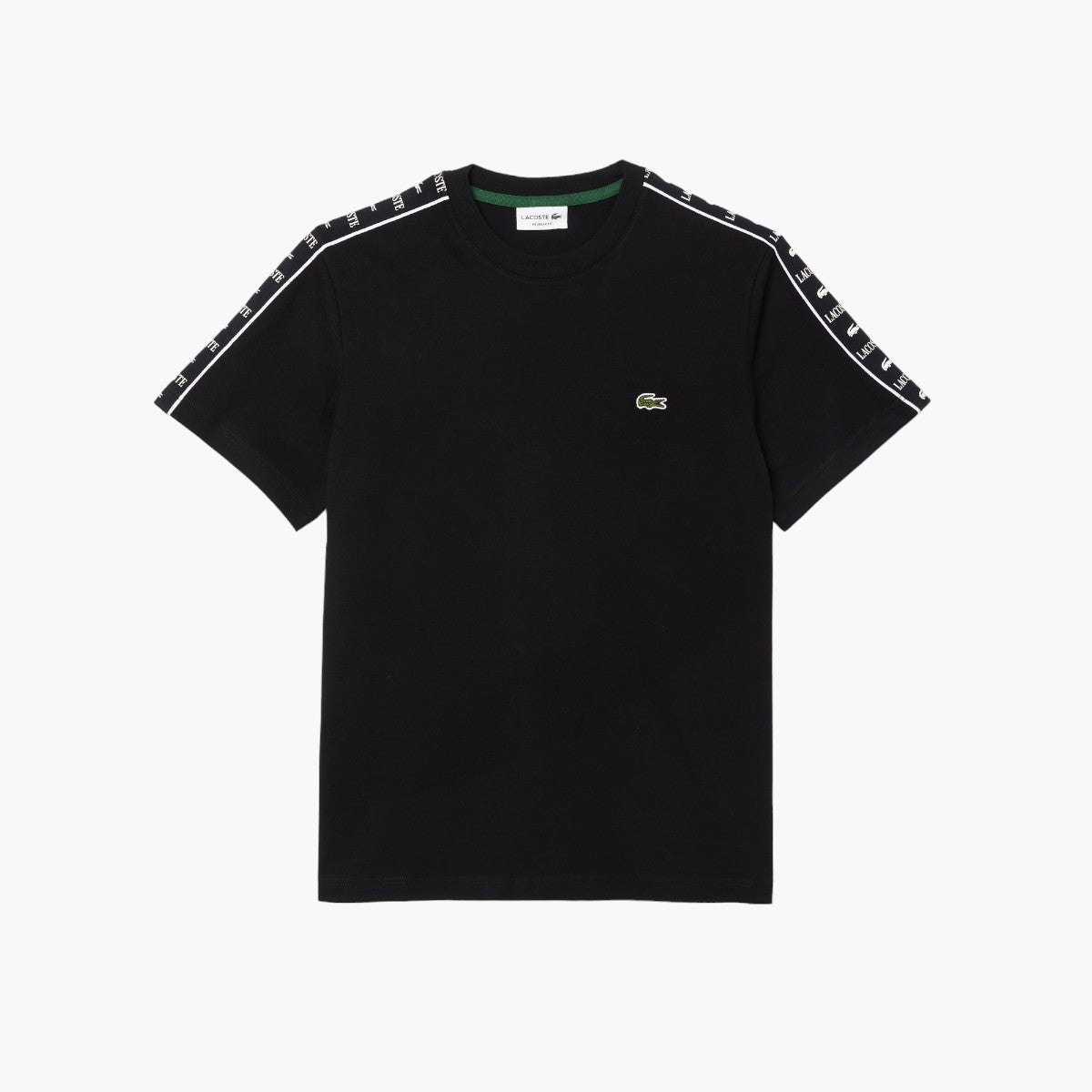 Cotton Jersey Logo Stripe T-Shirt