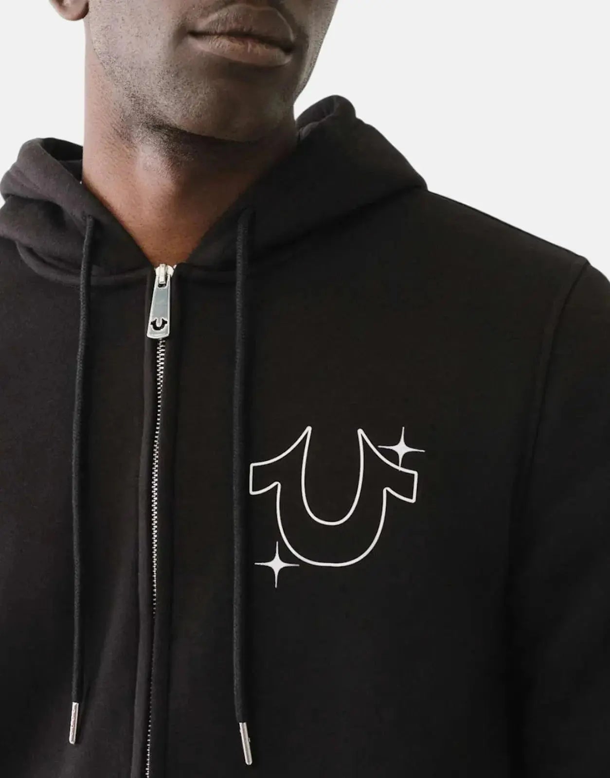 True Religion Buddha Star Zip Hooded Sweatshirt