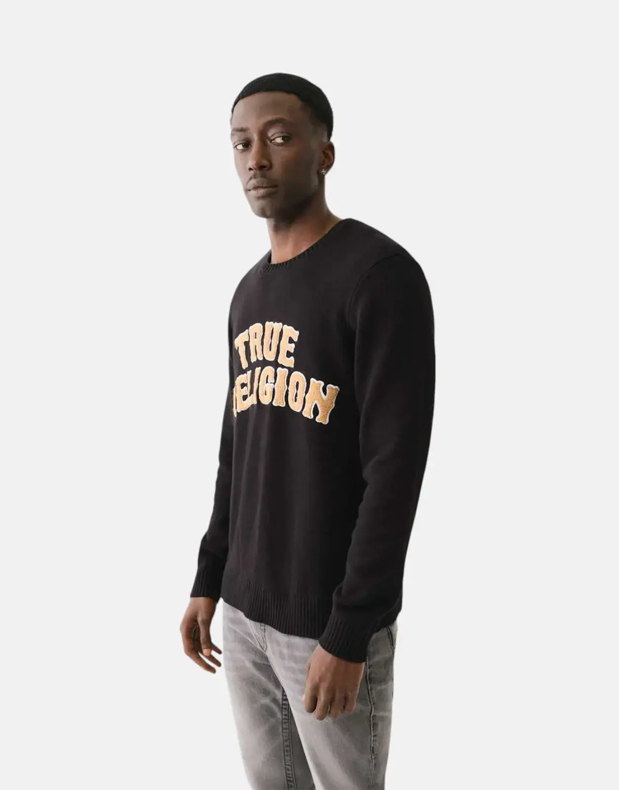 True Religion Chenille Black Sweatshirt