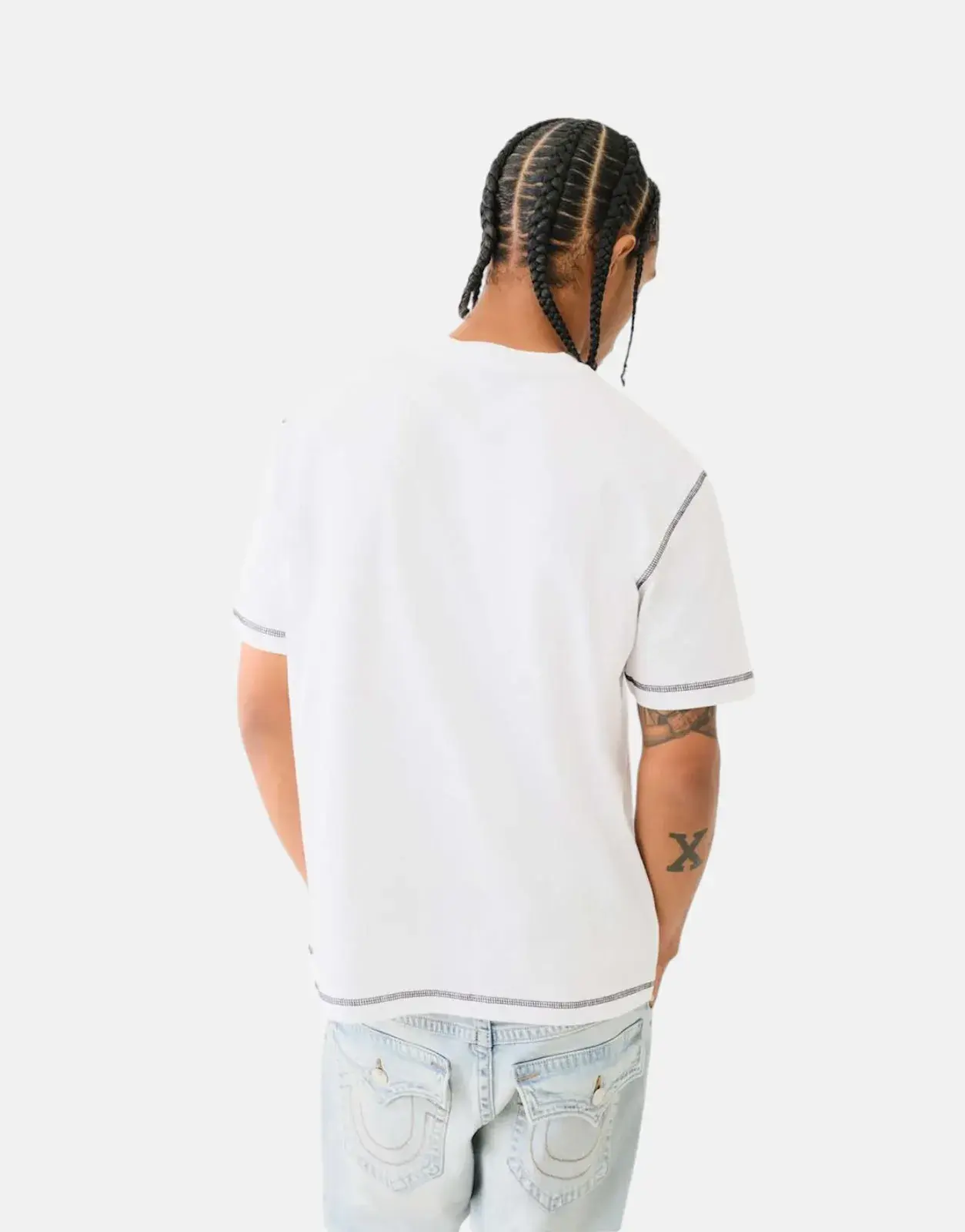 True Religion Flatlock T-Shirt White