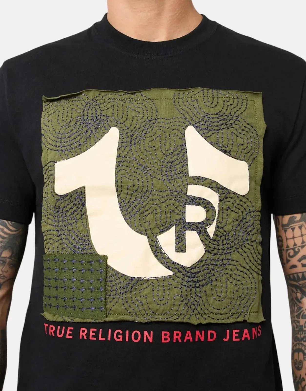 True Religion Sashiko Black T-Shirt