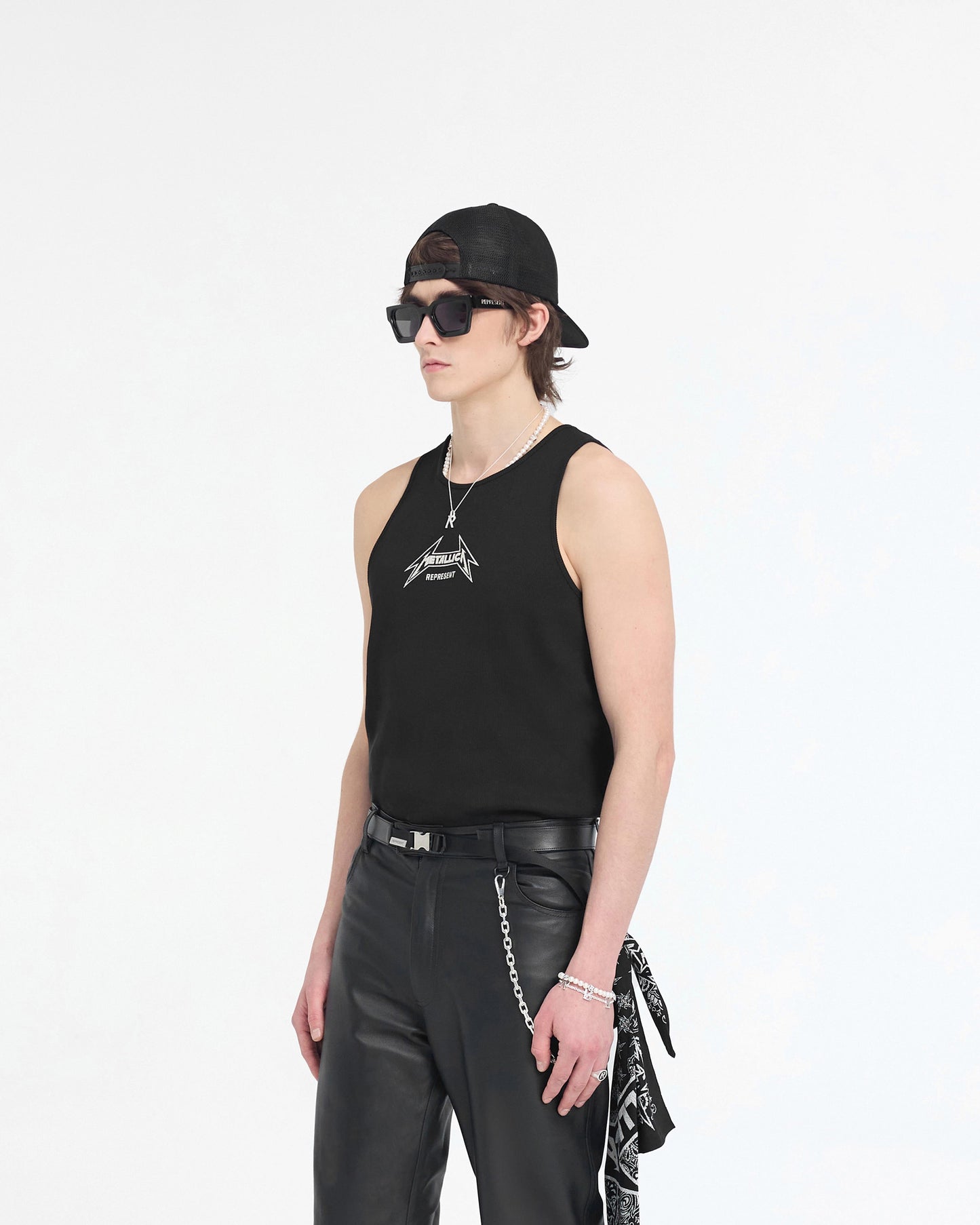 Represent X Metallica Local Crew Vest - Jet Black