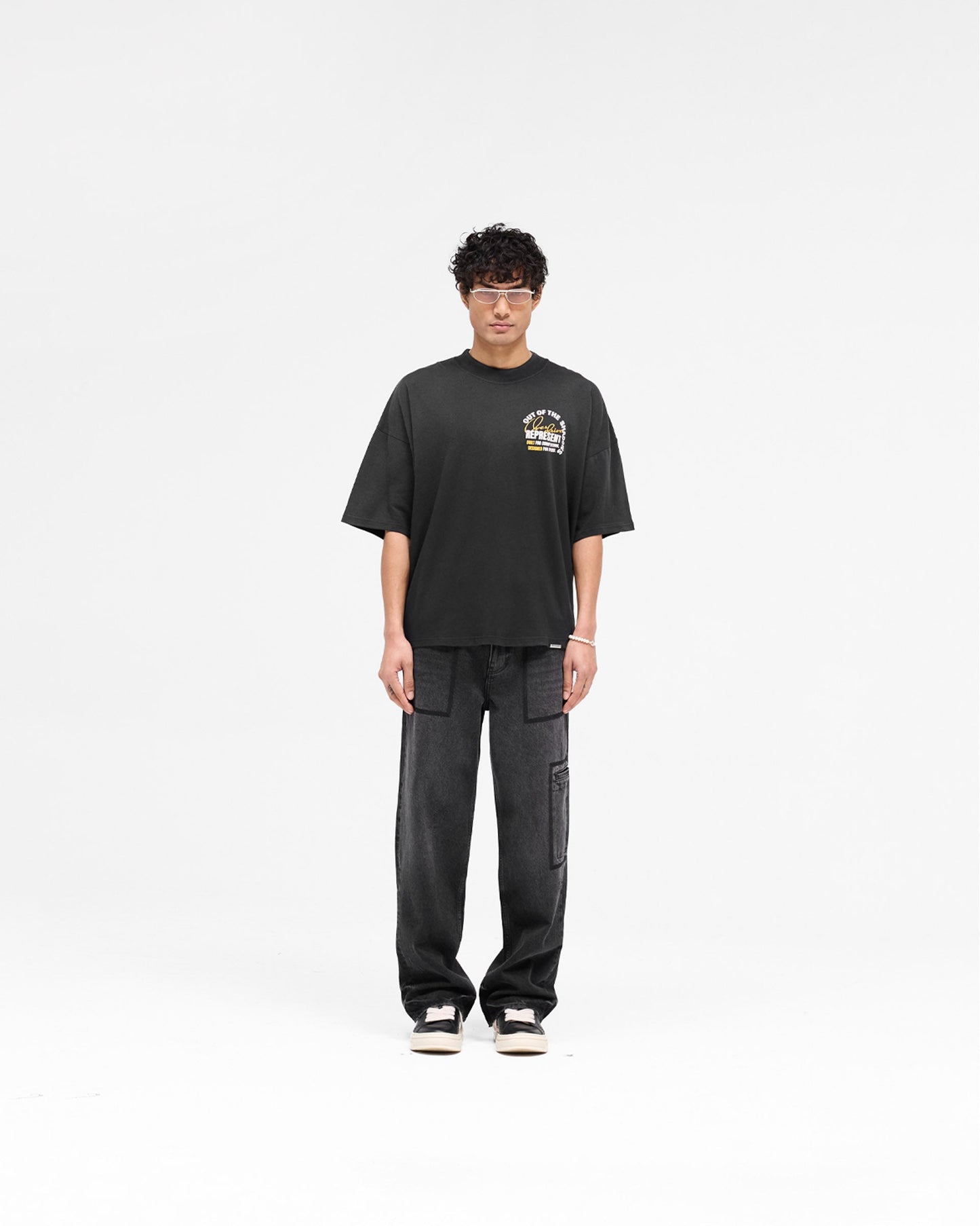 Out Of The Shadows T-Shirt - Stained Black