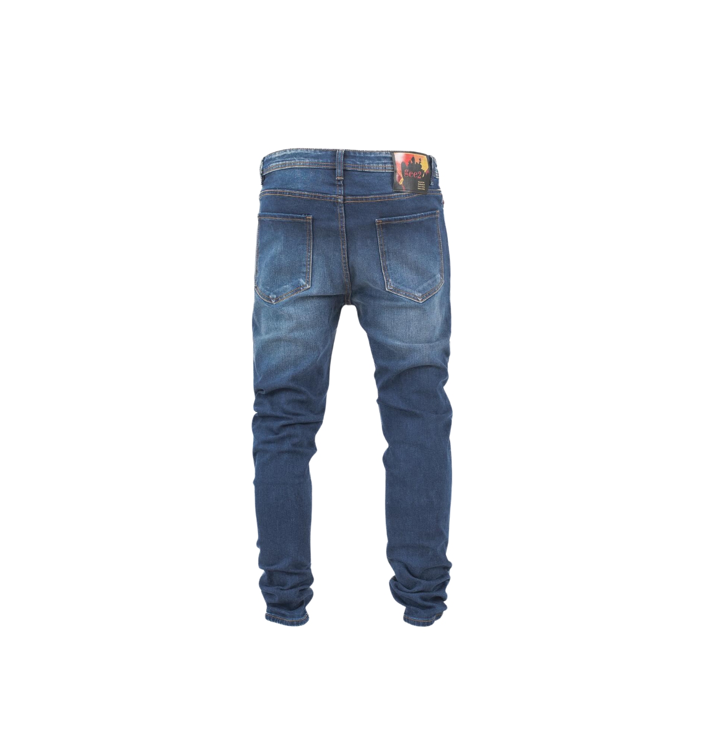 Distressed “79” Slim Fit Denim Jeans