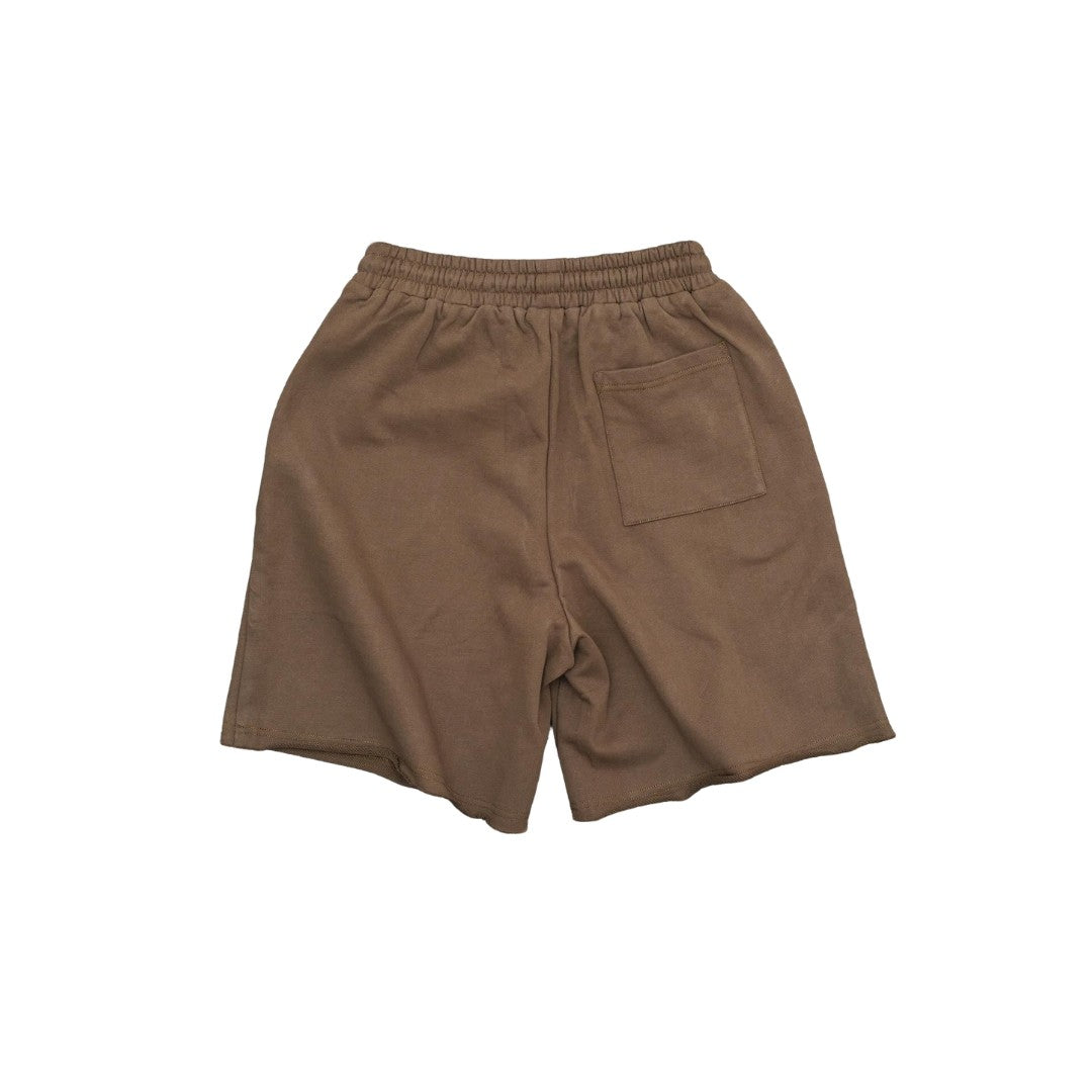 Plain cotton sweat shorts