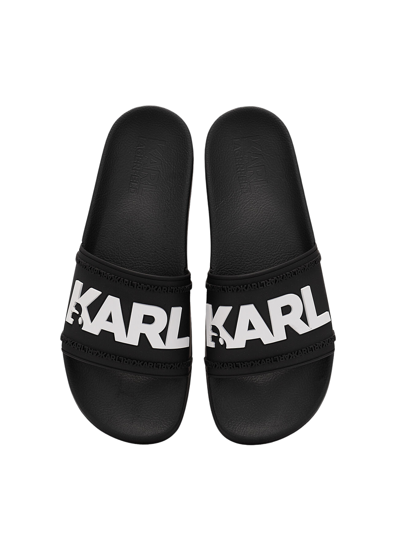 Black Karl Lagerfeld Kondo beach slides