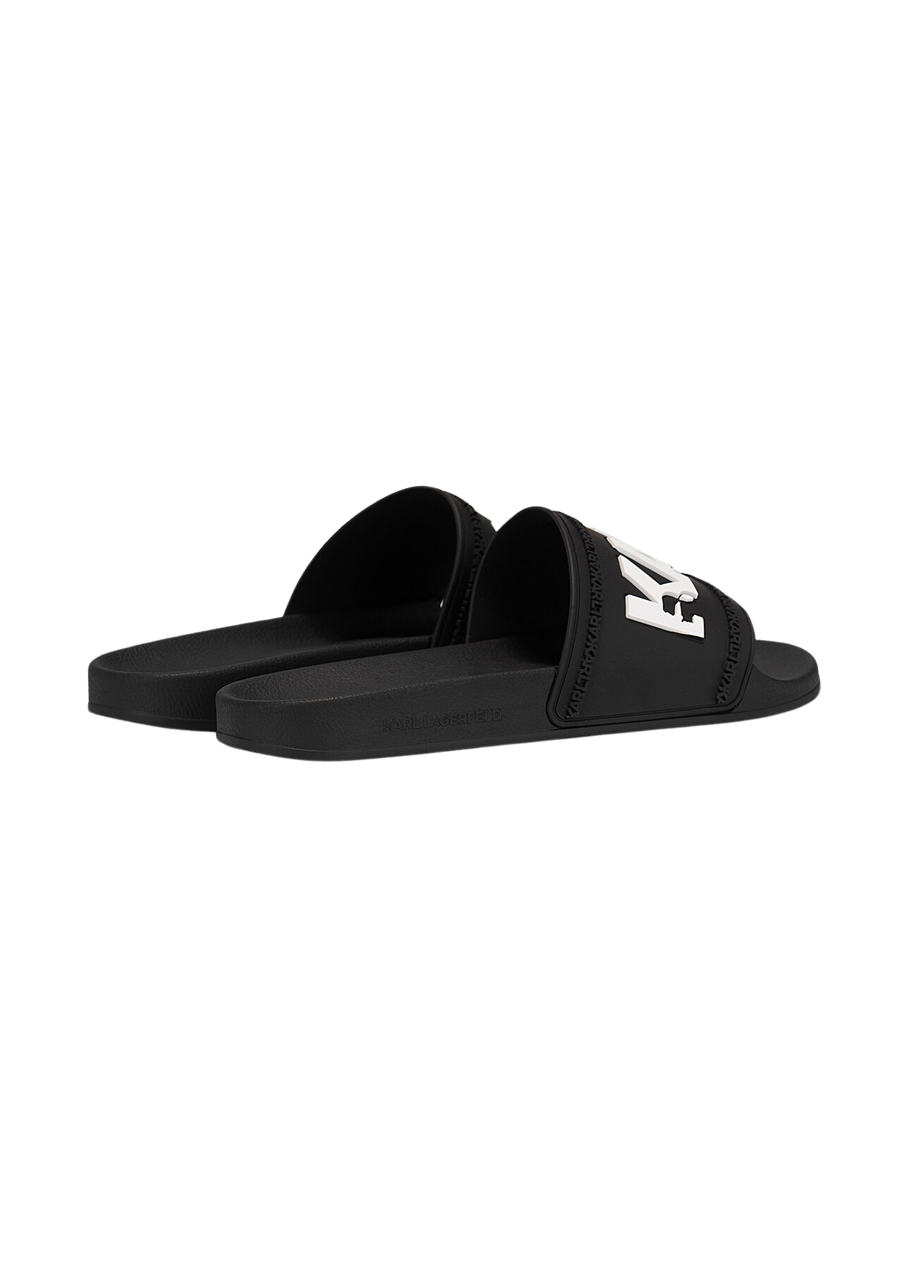Black Karl Lagerfeld Kondo beach slides