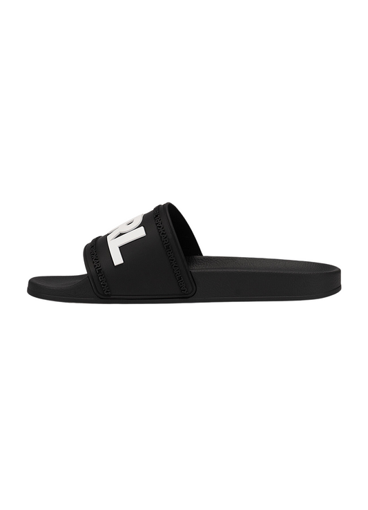 Black Karl Lagerfeld Kondo beach slides