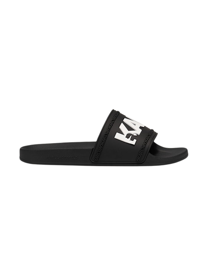 Black Karl Lagerfeld Kondo beach slides