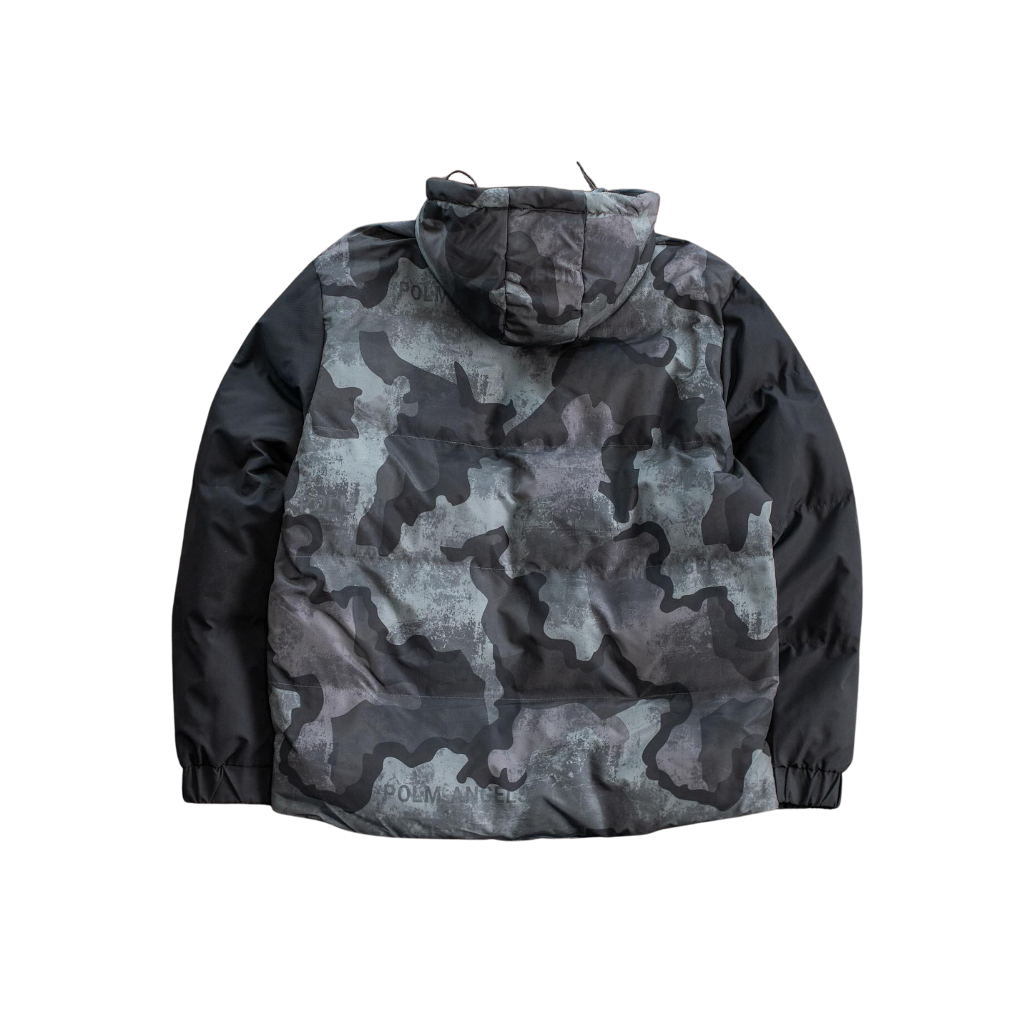 Men's Black Camo Puffer Jacket