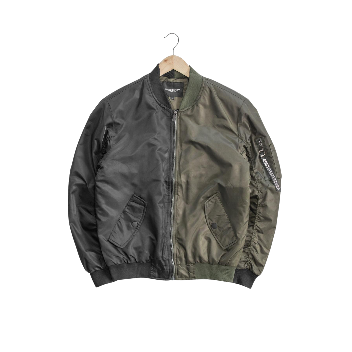 Men's Dual-Tone Bomber Winter Jackets