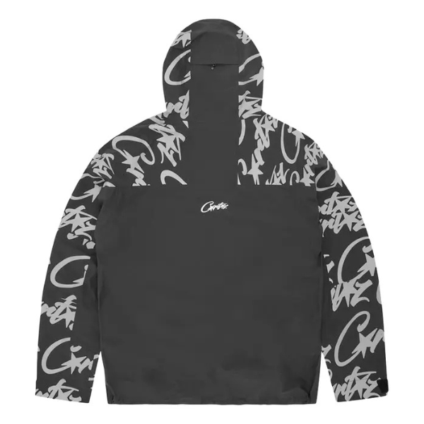 Corteiz Elitework Waterproof Shell Jacket 'Black'