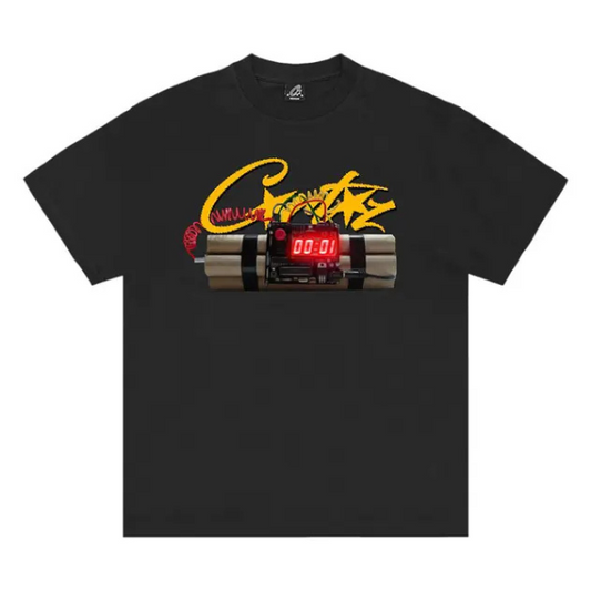 Corteiz Times Up Tee 'Black'